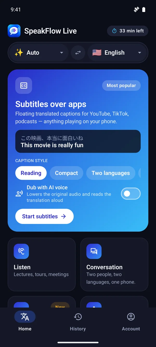 Dark mode · Android